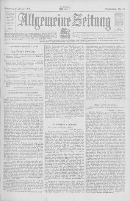 Allgemeine Zeitung Samstag 17. Februar 1906