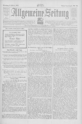 Allgemeine Zeitung Sonntag 25. Februar 1906