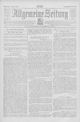 Allgemeine Zeitung Mittwoch 7. März 1906