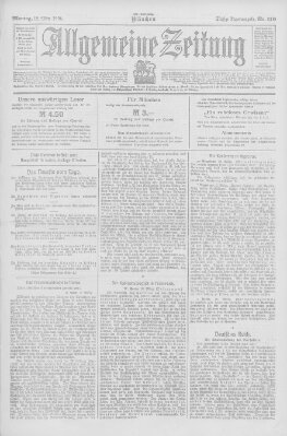 Allgemeine Zeitung Montag 12. März 1906