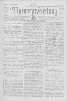 Allgemeine Zeitung Donnerstag 29. März 1906