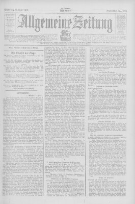 Allgemeine Zeitung Dienstag 10. April 1906