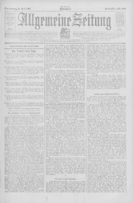 Allgemeine Zeitung Donnerstag 26. April 1906