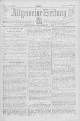 Allgemeine Zeitung Freitag 27. April 1906