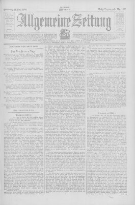 Allgemeine Zeitung Sonntag 29. April 1906