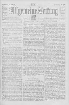 Allgemeine Zeitung Donnerstag 10. Mai 1906