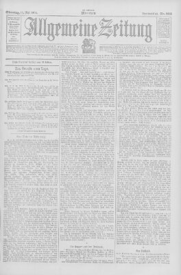 Allgemeine Zeitung Dienstag 15. Mai 1906