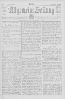 Allgemeine Zeitung Donnerstag 17. Mai 1906