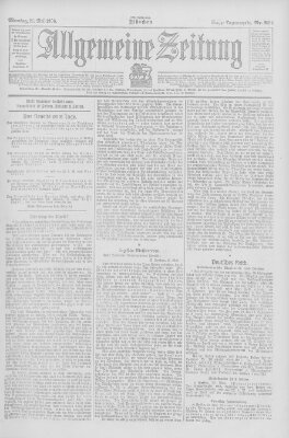 Allgemeine Zeitung Montag 21. Mai 1906