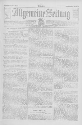 Allgemeine Zeitung Samstag 26. Mai 1906