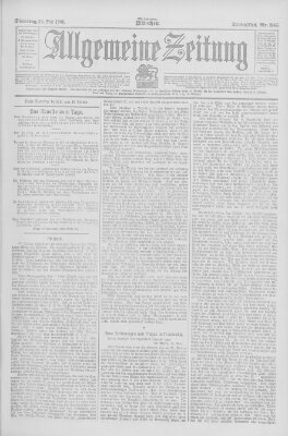 Allgemeine Zeitung Dienstag 29. Mai 1906