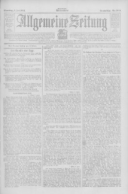 Allgemeine Zeitung Samstag 9. Juni 1906