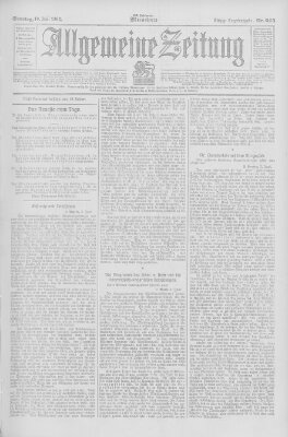 Allgemeine Zeitung Sonntag 10. Juni 1906
