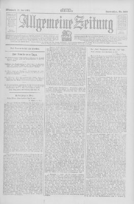 Allgemeine Zeitung Mittwoch 13. Juni 1906