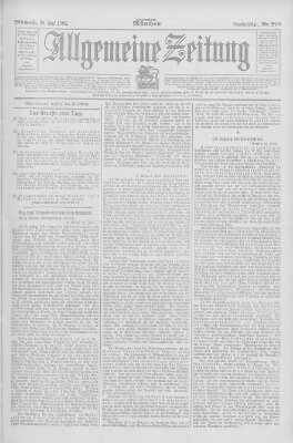 Allgemeine Zeitung Mittwoch 20. Juni 1906