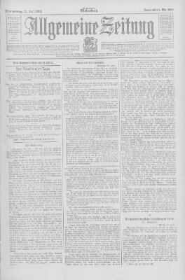 Allgemeine Zeitung Donnerstag 21. Juni 1906