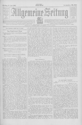 Allgemeine Zeitung Freitag 22. Juni 1906