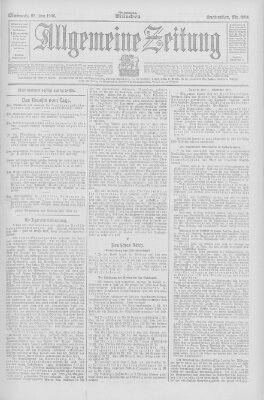 Allgemeine Zeitung Mittwoch 27. Juni 1906