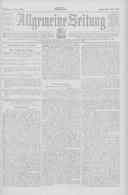 Allgemeine Zeitung Freitag 29. Juni 1906