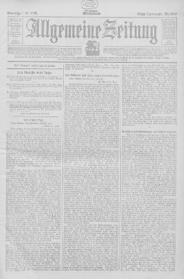 Allgemeine Zeitung Sonntag 1. Juli 1906