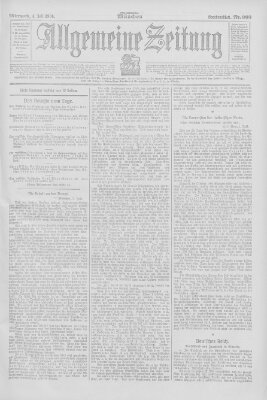 Allgemeine Zeitung Mittwoch 4. Juli 1906