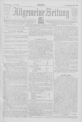 Allgemeine Zeitung Donnerstag 5. Juli 1906