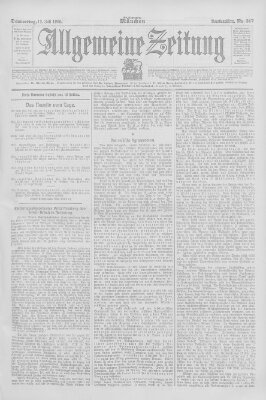 Allgemeine Zeitung Donnerstag 12. Juli 1906