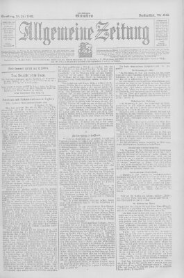 Allgemeine Zeitung Samstag 28. Juli 1906