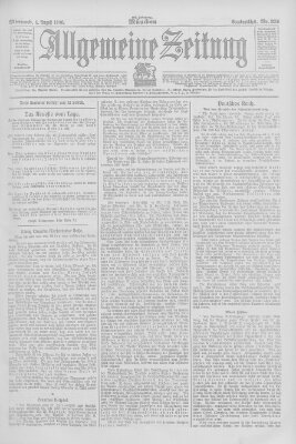 Allgemeine Zeitung Mittwoch 1. August 1906