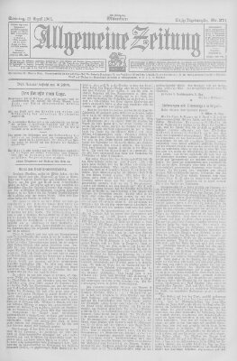 Allgemeine Zeitung Sonntag 12. August 1906