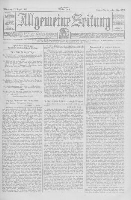 Allgemeine Zeitung Montag 13. August 1906