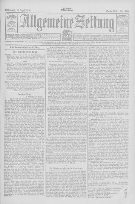 Allgemeine Zeitung Mittwoch 22. August 1906