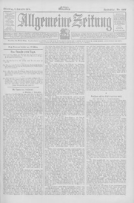 Allgemeine Zeitung Tuesday 4. September 1906