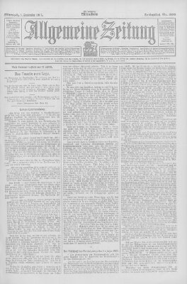 Allgemeine Zeitung Mittwoch 5. September 1906