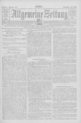 Allgemeine Zeitung Freitag 7. September 1906