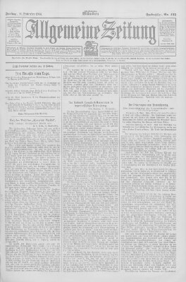 Allgemeine Zeitung Freitag 14. September 1906