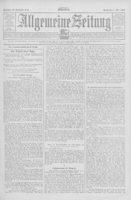 Allgemeine Zeitung Freitag 21. September 1906