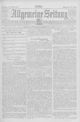 Allgemeine Zeitung Samstag 22. September 1906