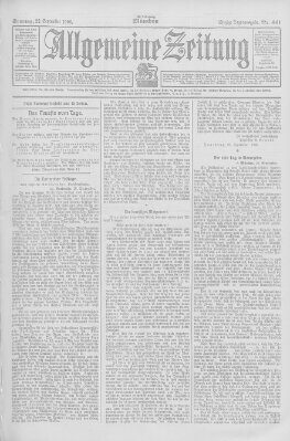 Allgemeine Zeitung Sonntag 23. September 1906