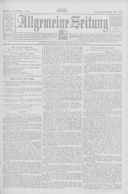 Allgemeine Zeitung Montag 24. September 1906