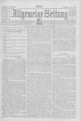 Allgemeine Zeitung Freitag 5. Oktober 1906