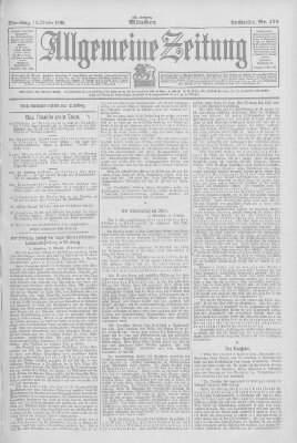 Allgemeine Zeitung Dienstag 16. Oktober 1906