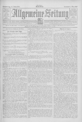 Allgemeine Zeitung Donnerstag 18. Oktober 1906