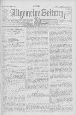 Allgemeine Zeitung Montag 22. Oktober 1906