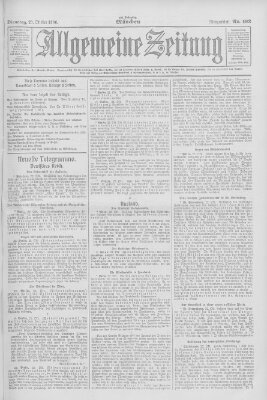 Allgemeine Zeitung Dienstag 23. Oktober 1906