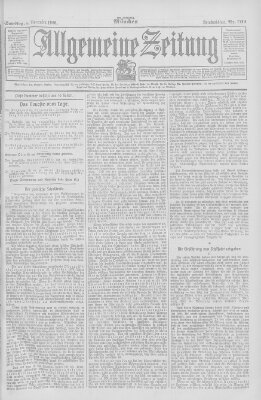 Allgemeine Zeitung Samstag 3. November 1906