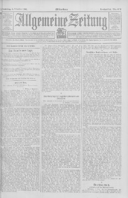 Allgemeine Zeitung Dienstag 6. November 1906