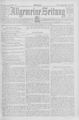 Allgemeine Zeitung Montag 19. November 1906