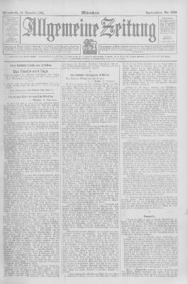 Allgemeine Zeitung Mittwoch 21. November 1906