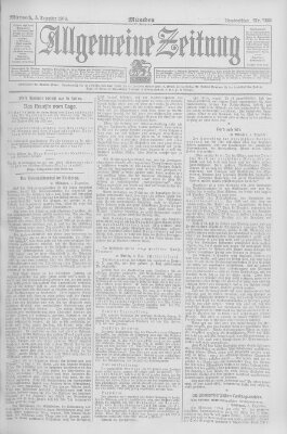 Allgemeine Zeitung Mittwoch 5. Dezember 1906